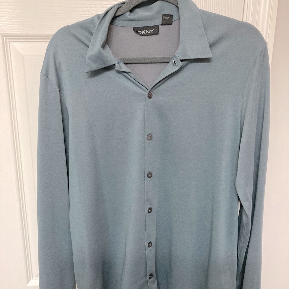 DKNY Polyester Button Down
